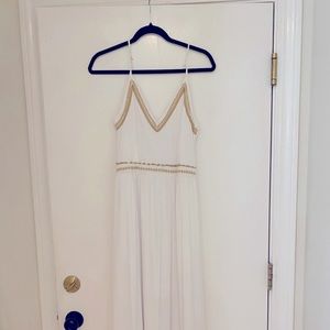 White maxi dress